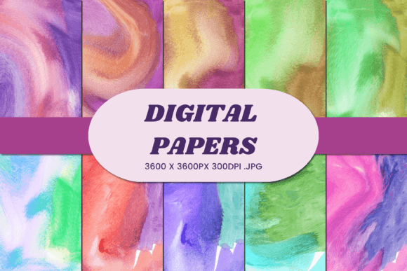 Abstract Watercolor 70 Digital Paper
