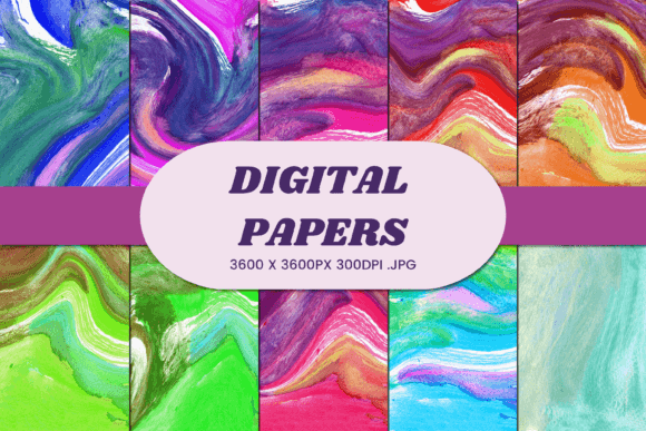 Abstract Watercolor 90 Digital Paper