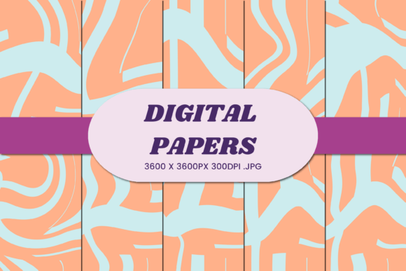 Elevating Brand Identity with Summer Abstract 15 Orange Digital Paper