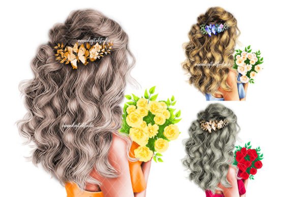 Girl Clip Art PNG, Fashion Illustrations