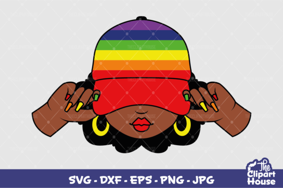 LGBTQ Cap Woman Design for Crafting