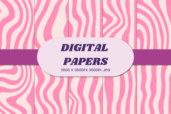 Unlocking Creative Potential with Retro Groovy Pink 4 Digital Paper