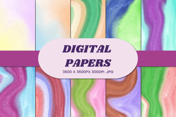 Unlocking Creativity: How Watercolor Abstract 16 Digital Paper Transforms Your Design Projects